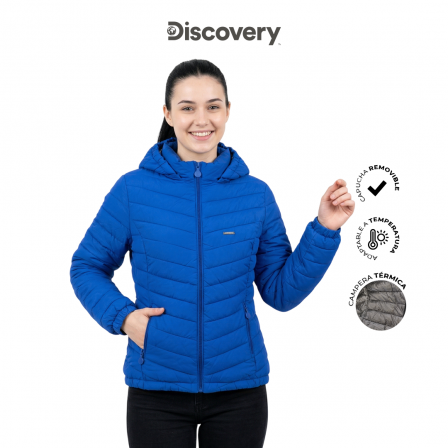 CAMPERA TERMICA DISCOVERY DAMA AZUL