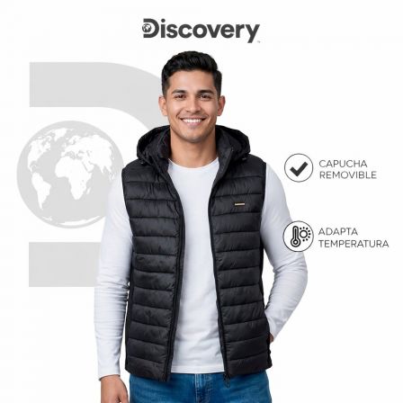 CHALECO DISCOVERY CABALLERO NEGRO