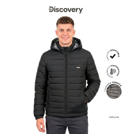 CAMPERA TERMICA CABABALLERO CLASICA NEGRO